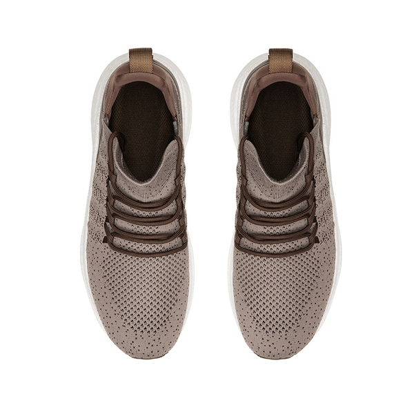 [VitalLife] Men's Knitted Slip-On Casual Sneakers - BROWN - 3